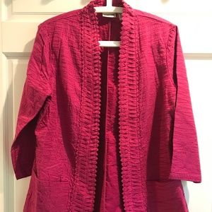 Chicos magenta blazer
